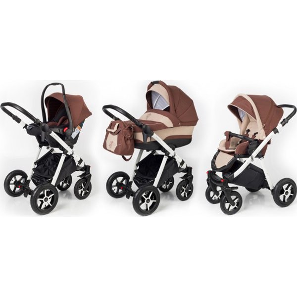 Фото Детская коляска Esspero Newborn Lux 3 в 1, шасси White, реальные фотографии клиентов | Коляски-Кроватки.Ру