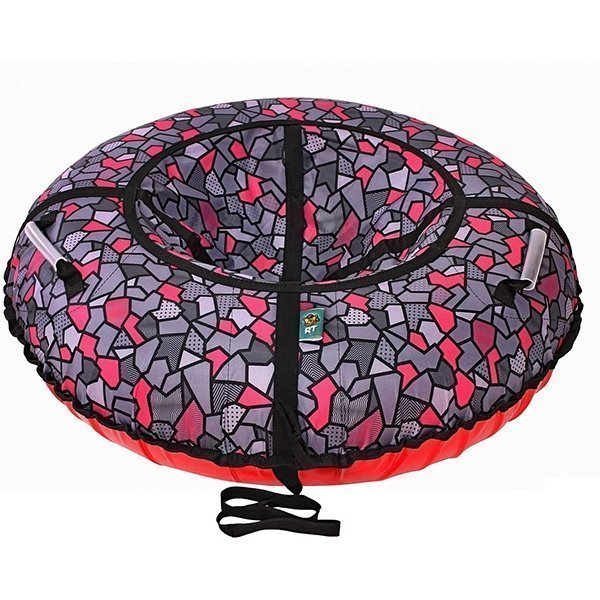 Надувные санки-тюбинг RT Пазлы розовые фото 1