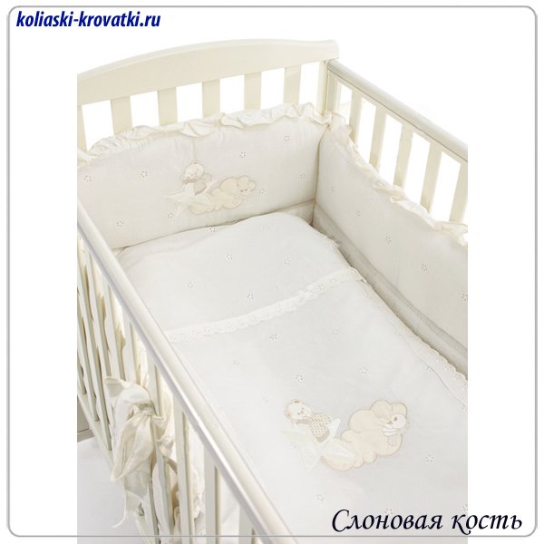 Комплект постельного белья Bambolina Stella 5 предметов - Фото