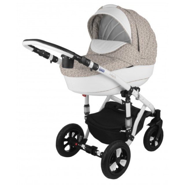 Фото Детская коляска Adamex Galactic Eco 2 в 1, 50% эко-кожа, реальные фотографии клиентов | Коляски-Кроватки.Ру