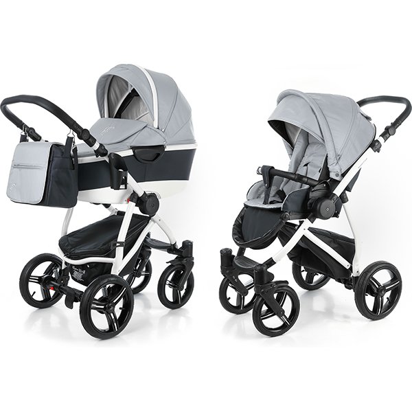 Детская коляска Esspero Newborn Lux 2016 2 в 1, шасси White - Фото