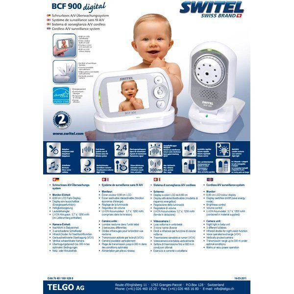 Видеоняня Switel BCF900 Trio фото 1
