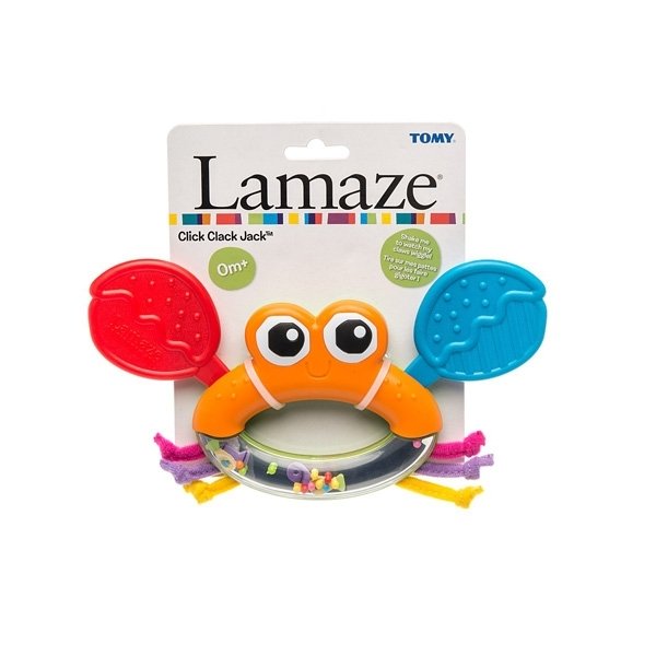 ТО27621 Детская погремушка мягкая Tomy Lamaze "Крабик Клик-Клак" фото 2
