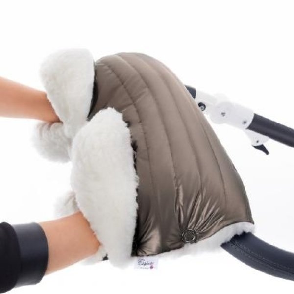 Фото Муфта для рук Esspero Soft Fur Lux Натуральная шерсть, реальные фотографии клиентов | Коляски-Кроватки.Ру
