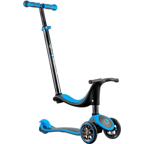 Самокат Y-Scoo RT Globber My free Seat 4 в1 Titanium neon с блокировкой колес фото 5