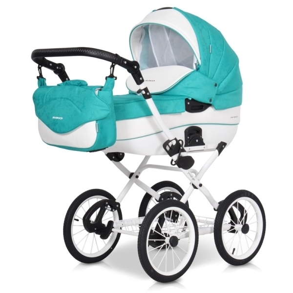 Детская коляска Riko Bruno (Brano) Ecco Prestige 2 в 1, ткань+эко-кожа - Фото