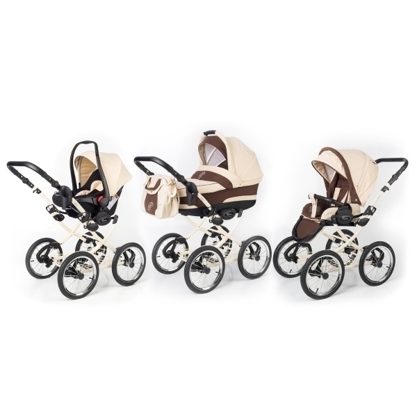 Фото Детская коляска Esspero Classic 3 в 1, шасси Beige, реальные фотографии клиентов | Коляски-Кроватки.Ру