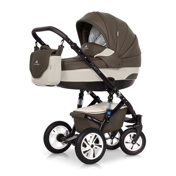 Детская коляска Caretto Riviera Vintage S 2 в 1, эко-кожа - Фото