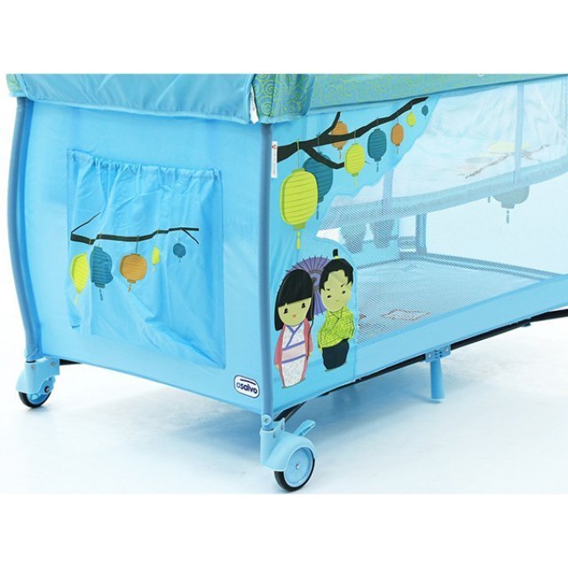 Детский манеж Asalvo Travel Cot Mix Plus с пеленатором фото 17
