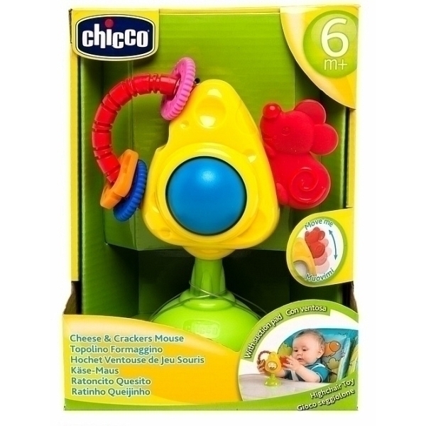 Игрушка для стульчика Chicco Мышка с сыром и крекерами 5832 фото 1