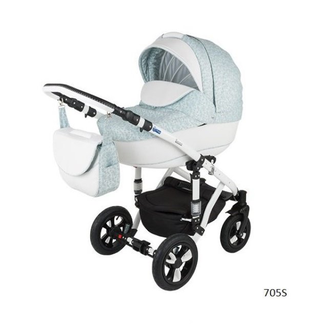 Фото Детская коляска Adamex Galactic Eco 2 в 1, 50% эко-кожа, реальные фотографии клиентов | Коляски-Кроватки.Ру