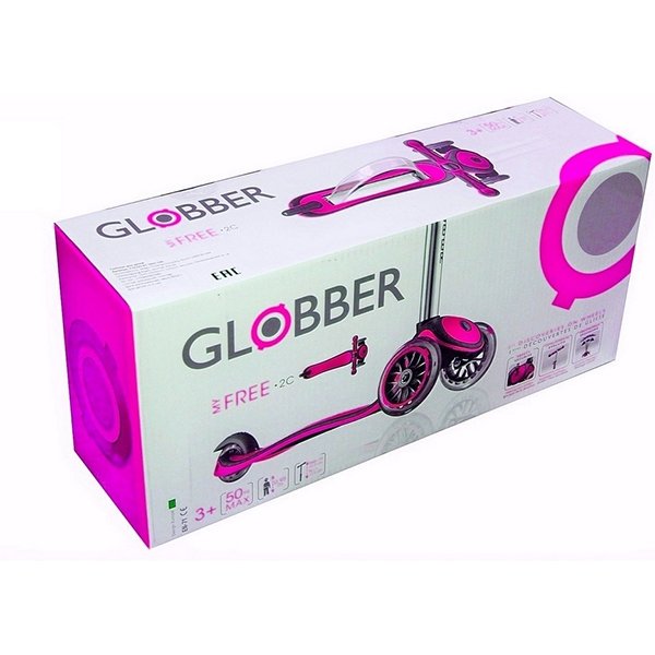 Самокат Y-Scoo RT Globber My free Titanium neon с блокировкой колес фото 8