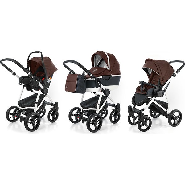 Фото Детская коляска Esspero Newborn Lux Alu 3 в 1, шасси White, реальные фотографии клиентов | Коляски-Кроватки.Ру