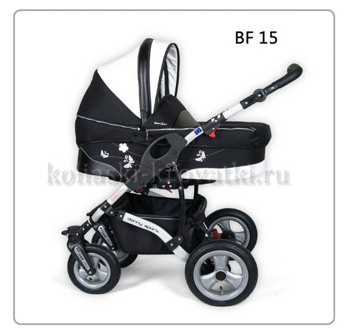 Детская коляска Danny Sport 3 в 1 Butterfly из эко-кожи фото 23