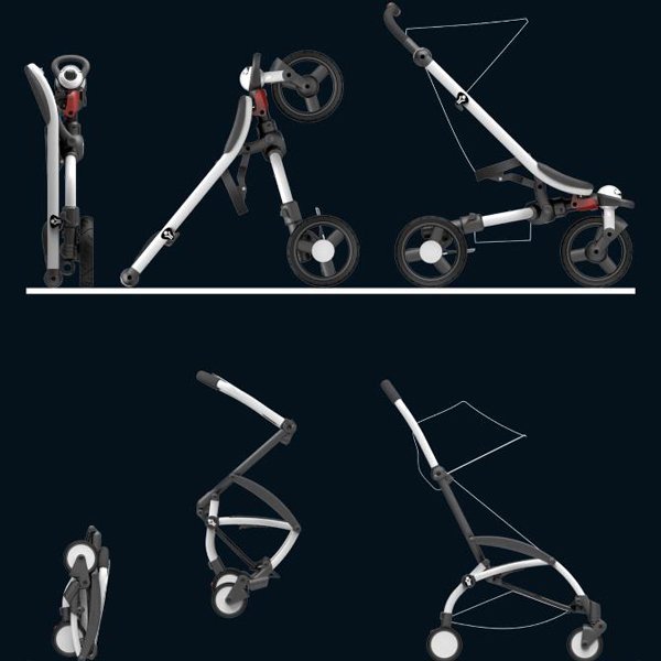 Детская прогулочная коляска Babyzen Yoyo 6+, со сменным текстилем Color Pack, белая рама фото 2