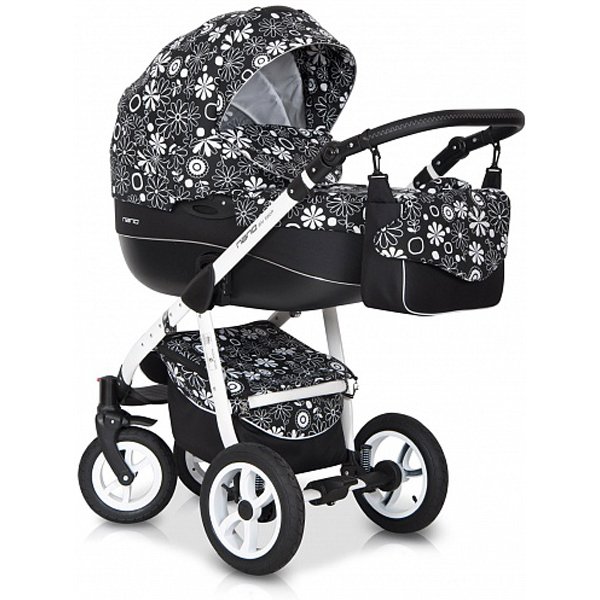 Фото Детская коляска Riko Nano Flower Collection 2 в 1, реальные фотографии клиентов | Коляски-Кроватки.Ру