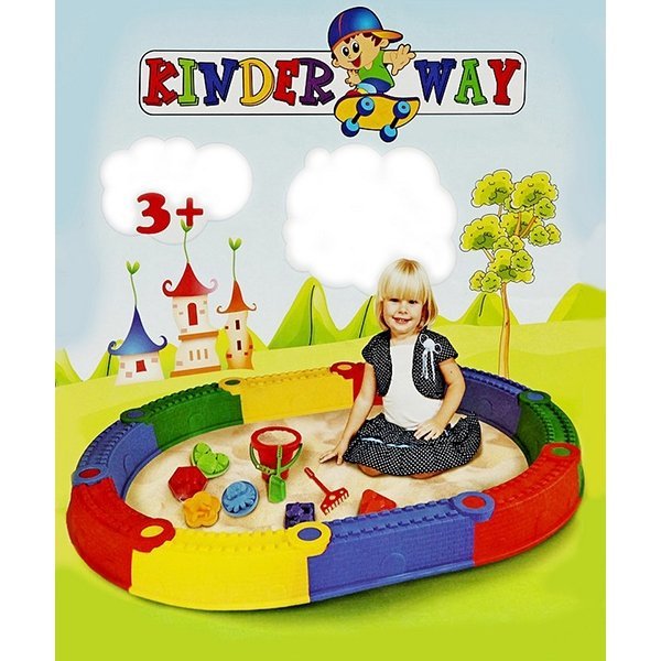 Песочница RT Стена Замка Kinderway разноцветная 112х192 см, 12 элементов арт. 01-119 фото 2