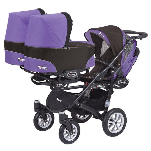 Детская коляска для тройни Babyactive Trippy 2 в 1 - Фото