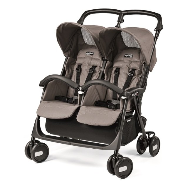 Фото Детская прогулочная кoляcкa для двойни Peg-Perego Aria Shopper Twin Classico, реальные фотографии клиентов | Коляски-Кроватки.Ру