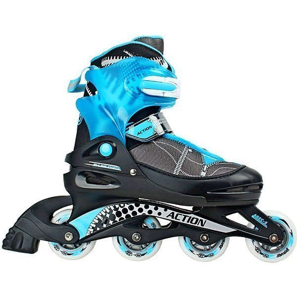 Роликовые коньки RT Коробейники PW-117СВ, пластмассовая рама, 34-37 р. - Фото