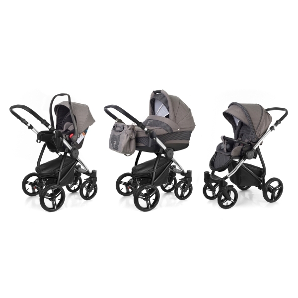 Фото Детская коляска Esspero Newborn Lux 3 в 1, шасси Chrome, реальные фотографии клиентов | Коляски-Кроватки.Ру