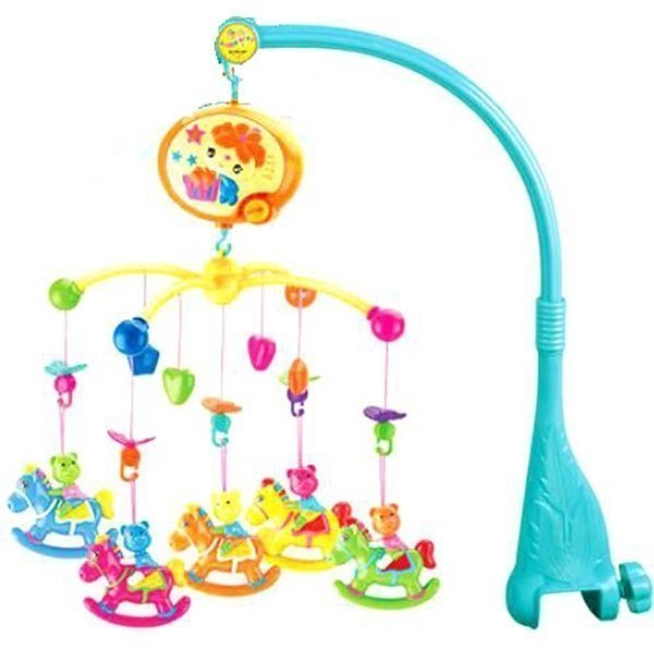 Музыкальный мобиль Henglei Лошадки с батарейками - Фото