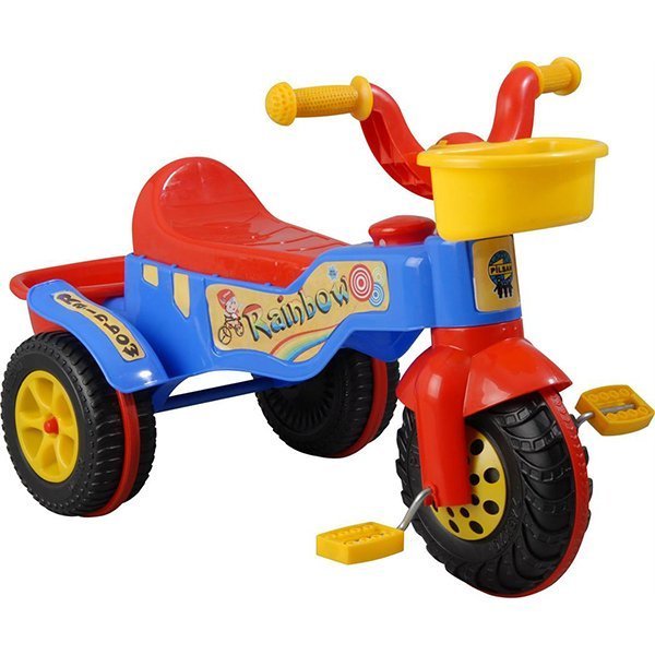 Детский 3-х колёсный велосипед Pilsan Rainbow Bike 3+ - Фото