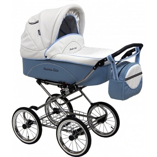Детская коляска Stroller B&E Maxima Elite Xl 3 в 1, эко-кожа - Фото