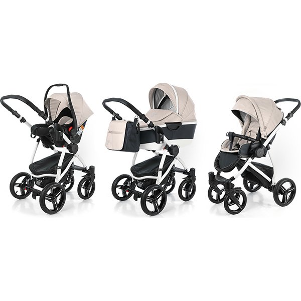 Фото Детская коляска Esspero Newborn Lux Alu 3 в 1, шасси White, реальные фотографии клиентов | Коляски-Кроватки.Ру