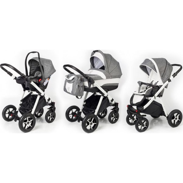 Фото Детская коляска Esspero Newborn Lux 3 в 1, шасси White, реальные фотографии клиентов | Коляски-Кроватки.Ру