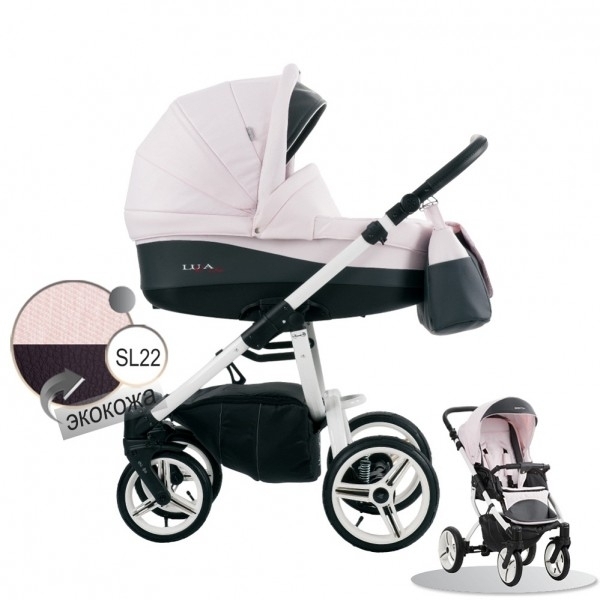 Фото Детская коляска Bebetto Luca S-line 2 в 1, шасси Silver, реальные фотографии клиентов | Коляски-Кроватки.Ру