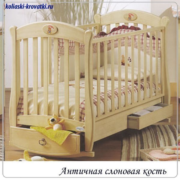 Детская кроватка Baby Italia Rosa VIP качалка фото 1