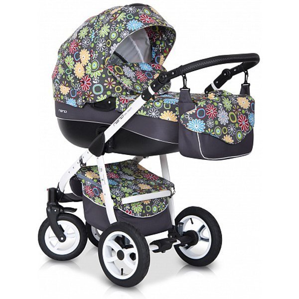 Фото Детская коляска Riko Nano Flower Collection 2 в 1, реальные фотографии клиентов | Коляски-Кроватки.Ру