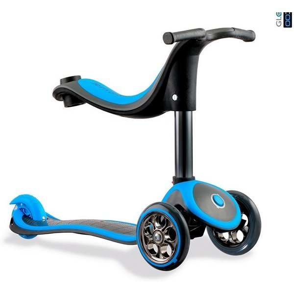 Самокат Y-Scoo RT Globber My free Seat 4 в1 Titanium neon с блокировкой колес фото 6