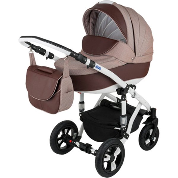 Фото Детская коляска Bebe-mobile Toscana Ecco 2 в 1, эко-кожа, реальные фотографии клиентов | Коляски-Кроватки.Ру