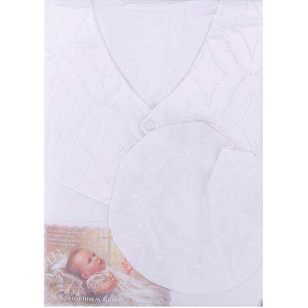 Крестильный набор для мальчика Золотой Гусь рубашка и берет 11231 фото 3