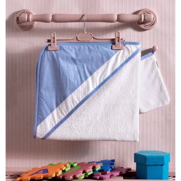 Фото Kidboo Комплект для купания: полотенце с уголком+варежка 75х75 см, реальные фотографии клиентов | Коляски-Кроватки.Ру