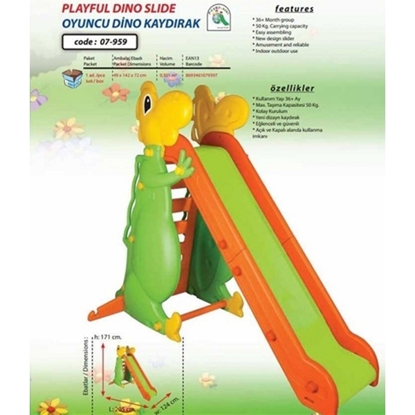 Большая горка Pilsan Дино, 07-959 фото 1