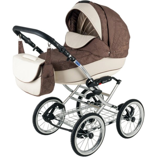 Фото Детская коляска BeBe-Mobile Santana Ecco 2 в 1, ткань+эко-кожа, реальные фотографии клиентов | Коляски-Кроватки.Ру