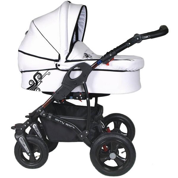 Детская коляска Danny Sport 3 в 1 Prestige Leather из эко-кожи - Фото