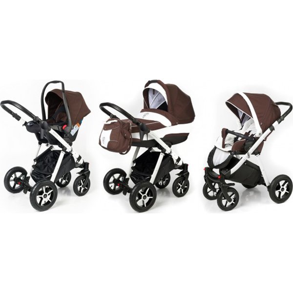 Фото Детская коляска Esspero Newborn Lux 3 в 1, шасси White, реальные фотографии клиентов | Коляски-Кроватки.Ру