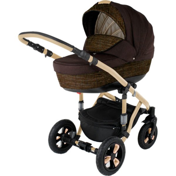 Фото Детская коляска BeBe-Mobile Toscana Deluxe Len Eco 2 в 1, ткань+эко-кожа, реальные фотографии клиентов | Коляски-Кроватки.Ру