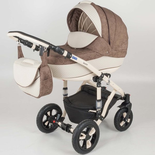 Фото Детская коляска Bebe-mobile Toscana Ecco 2 в 1, эко-кожа, реальные фотографии клиентов | Коляски-Кроватки.Ру