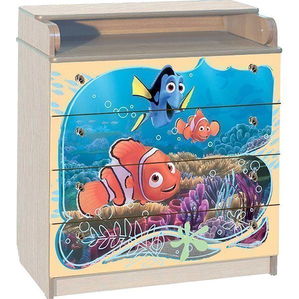 Пеленальный комод Disney КДП Немо 80 x 90 - Фото