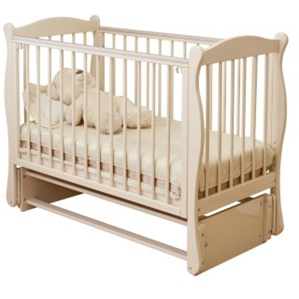 Детская кроватка Noony Wood Simple с продольным маятником фото 8