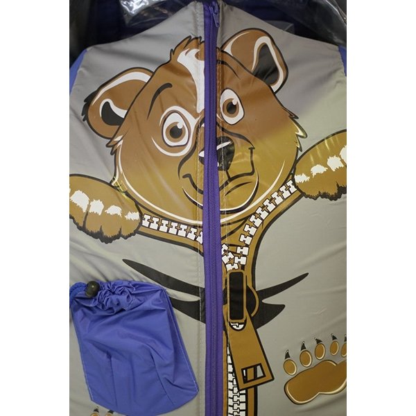 Санки-коляска RT Снегурочка 4-Р Медвежонок с 4 колесиками фото 2