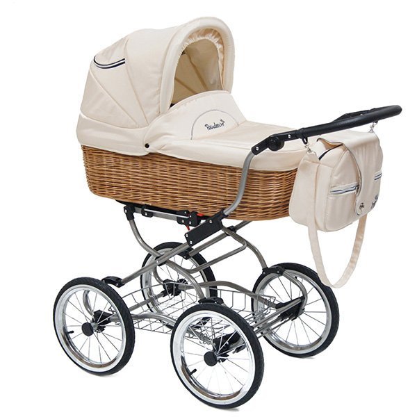 Детская коляска Reindeer Prestige Wiklina Eco-line 2 в 1, люлька+автокресло - Фото
