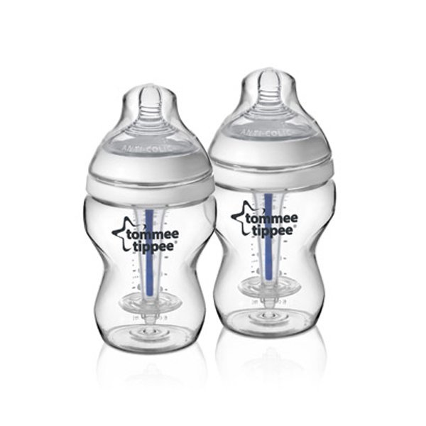 Бутылочка Tommee Tippee антиколиковая с индикатором температуры 2 шт. 260 мл - Фото