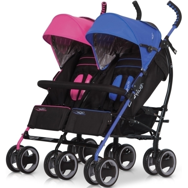 Фото Детская прогулочная коляска для двойни EasyGo Duo Comfort, реальные фотографии клиентов | Коляски-Кроватки.Ру