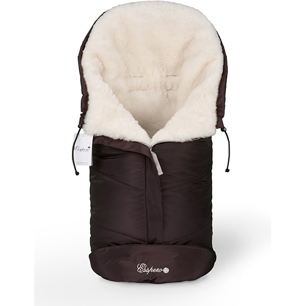 Конверт в детскую коляску Esspero Sleeping Bag White 100% шерсть - Фото